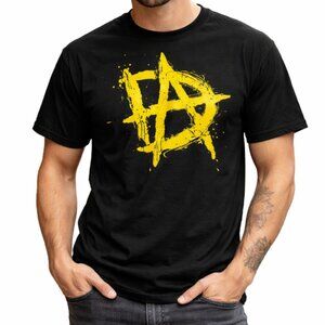 WWE Ripple Junction Dean Ambrose Logo Men's Large Black T-Shirt